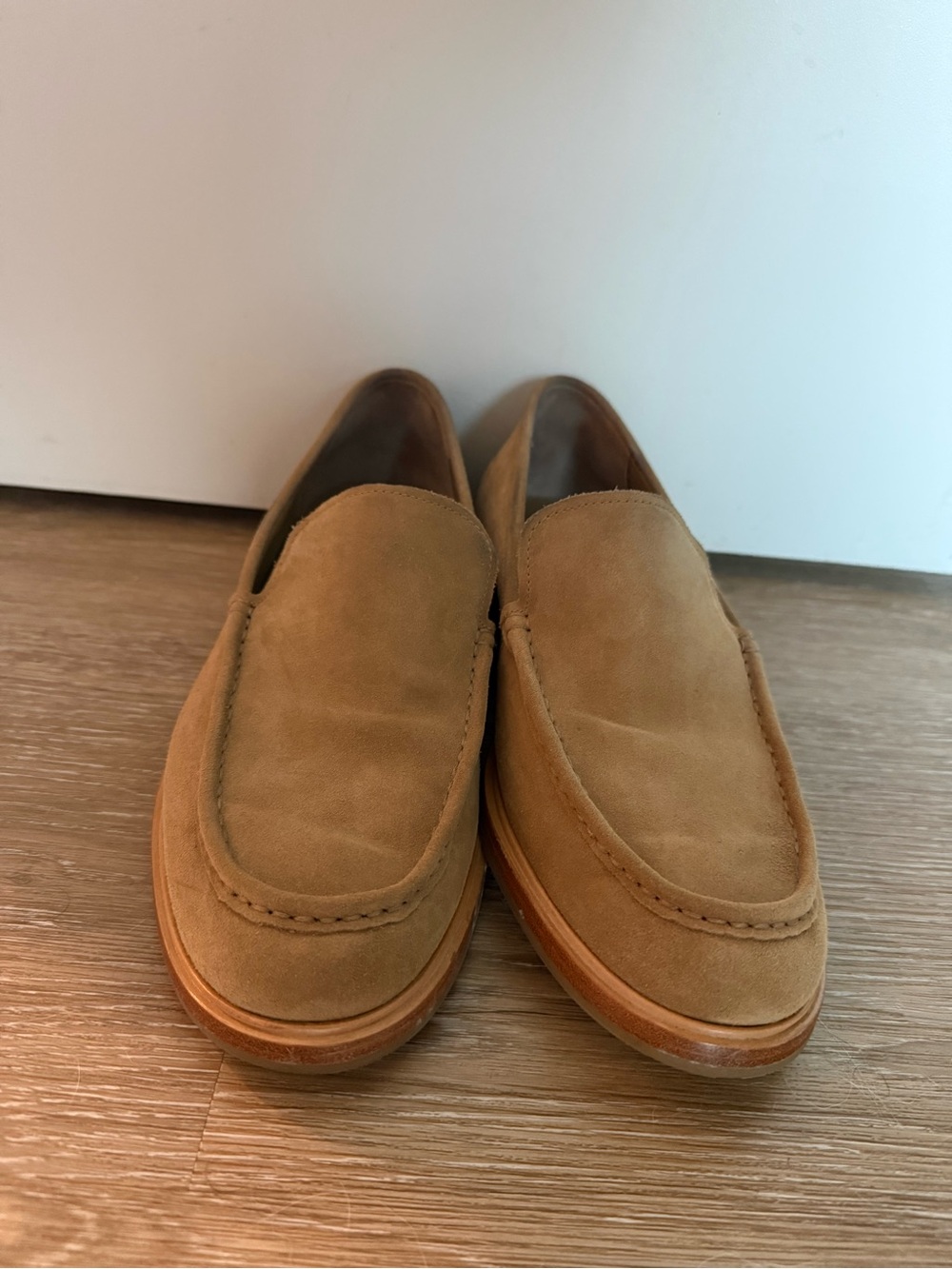 Vince Men's Suede Slip-On Loafers in Camel Tan